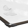 Bâche transparente avec œillets 3x12 m polyéthylène 535507535507