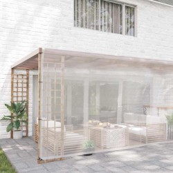 Bâche transparente avec œillets 5x12 m polyéthylène 535509535509