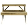 Table de pique-nique 105x134x75 cm bois de pin imprégné 535510535510