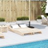 Chaises longues lot de 2 205x60x31,5cm bois massif de pin 535511535511
