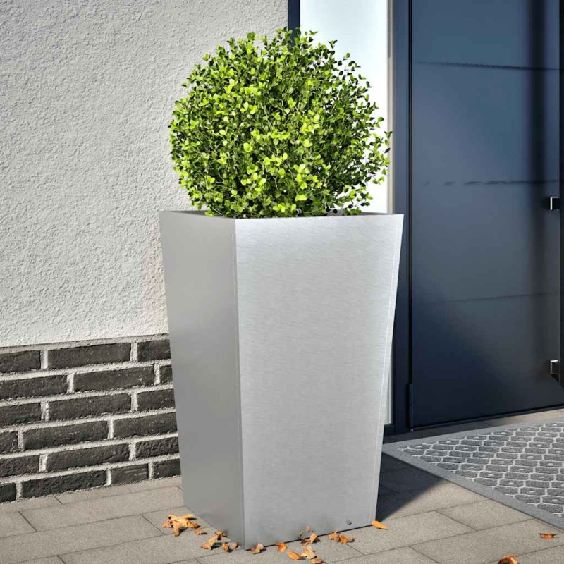 Jardinière 45x45x75 cm acier galvanisé 535513535513