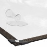 Bâche transparente avec œillets 1x8 m polyéthylène 535514535514