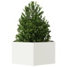 Jardinière blanc hexagone 104x90x45 cm acier 535516535516