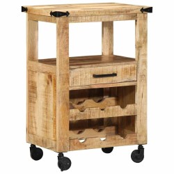 Chariot de cuisine Marron 55 x 40 x 80 cm Bois de mangue massif 535518535518