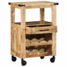Chariot de cuisine Marron 55 x 40 x 80 cm Bois de mangue massif 535518535518