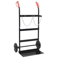 Chariot à main Noir et Rouge 63 x 43,5 x 110 cm Acier 535525535525