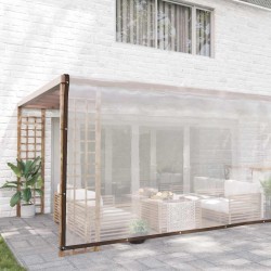 Bâche transparente avec œillets 6x12 m polyéthylène 535527535527