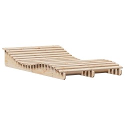 Chaise longue 205x110x31,5 cm bois massif de pin 535528535528