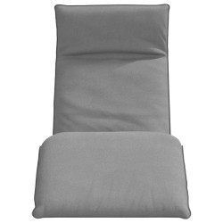 Chaise longue pliante gris 175x54x8,5 cm tissu oxford 535544535544