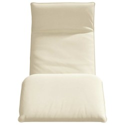 Chaise longue pliante crème 175x54x8,5 cm tissu oxford 535545535545