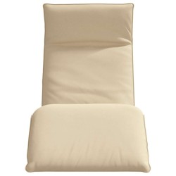 Chaise longue pliante beige 175x54x8,5 cm tissu oxford 535546535546