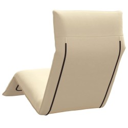 Chaise longue pliante beige 175x54x8,5 cm tissu oxford 535546535546