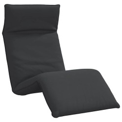 Chaise longue pliante noir 175x54x8,5 cm tissu oxford 535547535547
