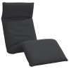 Chaise longue pliante noir 175x54x8,5 cm tissu oxford 535547535547