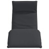 Chaise longue pliante noir 175x54x8,5 cm tissu oxford 535547535547