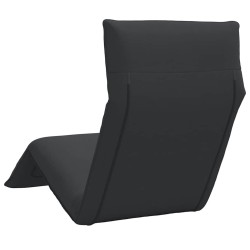 Chaise longue pliante noir 175x54x8,5 cm tissu oxford 535547535547