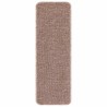 Tapis Antidérapants pour Escaliers 15 pcs Marron clair 535548535548