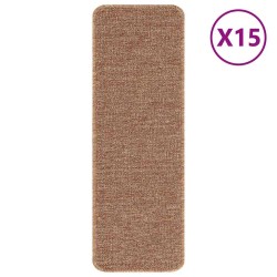 Tapis Antidérapants pour Escaliers 15 pcs Jaune 60 x 25 cm PP 535549535549