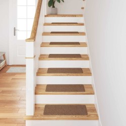 Tapis Antidérapants pour Escaliers 15 pcs Jaune 60 x 25 cm PP 535549535549