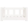 Lit pour chien blanc 55,5x45,5x28 cm bois de pin solide 535553535553