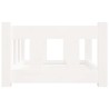 Lit pour chien blanc 55,5x45,5x28 cm bois de pin solide 535553535553