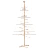 Arbre de Noël en bois pour décoration 210 cm bois massif de pin 535554535554