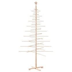 Arbre de Noël en bois pour décoration 210 cm bois massif de pin 535554535554