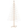 Arbre de Noël en bois pour décoration 210 cm bois massif de pin 535554535554