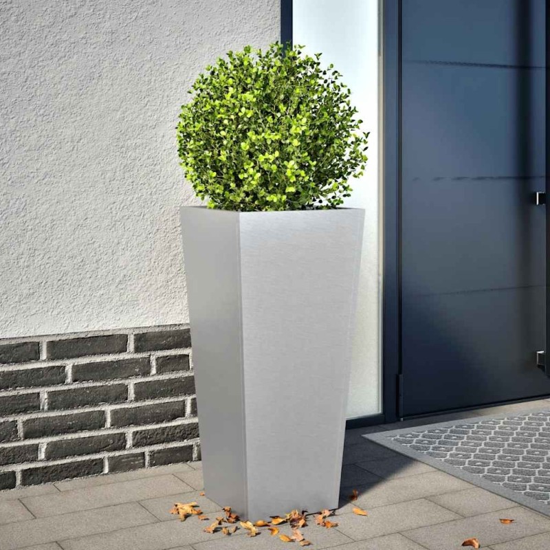Jardinière 35x35x75 cm acier galvanisé 535556535556