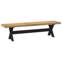Banc à manger NOAIN pieds en forme de X 180x40x45 cm massif pin 535557535557