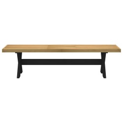 Banc à manger NOAIN pieds en forme de X 180x40x45 cm massif pin 535557535557