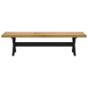 Banc à manger NOAIN pieds en forme de X 180x40x45 cm massif pin 535557535557