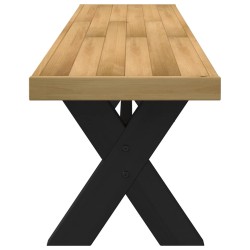 Banc à manger NOAIN pieds en forme de X 180x40x45 cm massif pin 535557535557