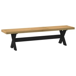 Banc à manger NOAIN pieds en forme de X 180x40x45 cm massif pin 535557535557