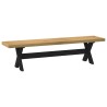 Banc à manger NOAIN pieds en forme de X 180x40x45 cm massif pin 535557535557