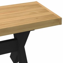 Banc à manger NOAIN pieds en forme de X 180x40x45 cm massif pin 535557535557