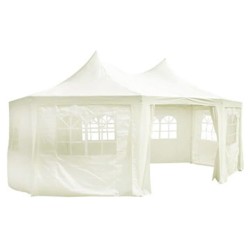 Couverture de tente de jardin Crème 6 x 4.5 x 3 m tissu 535566535566