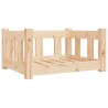 Lit pour chien 55,5x45,5x28 cm bois de pin solide 535567535567