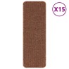 Tapis Antidérapants pour Escaliers 15 pcs Jaune 60 x 25 cm PP 535579535579