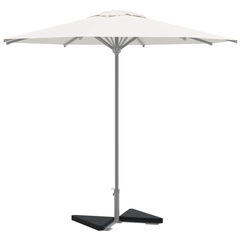 Plaques de poids de parasol 2 pcs triangulaire granit noir 14kg 535583535583