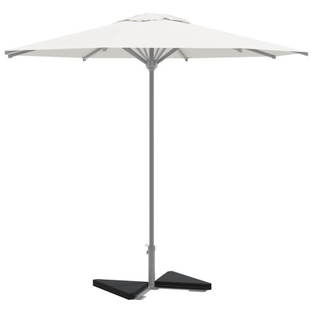 Plaques de poids de parasol 2 pcs triangulaire granit noir 14kg 535583535583