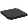 Plaques de poids de parasol 2 pcs triangulaire granit noir 14kg 535583535583
