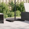 Plaques de poids de parasol 2 pcs triangulaire granit noir 14kg 535583535583