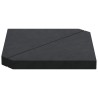 Plaques de poids de parasol 2 pcs triangulaire granit noir 14kg 535583535583