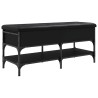 Banc à chaussures noir 102x42x45 cm bois d'ingénierie 535589535589