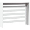 Cache-radiateur blanc 104x20x82 cm bois d'ingénierie 535591535591