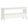 Banc d'entrée Blanc 100x28x45 cm Bois massif Pin 535594535594