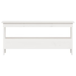 Banc d'entrée Blanc 100x28x45 cm Bois massif Pin 535594535594