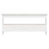 Banc d'entrée Blanc 100x28x45 cm Bois massif Pin 535594535594