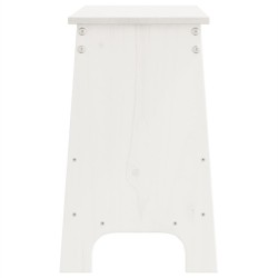 Banc d'entrée Blanc 100x28x45 cm Bois massif Pin 535594535594